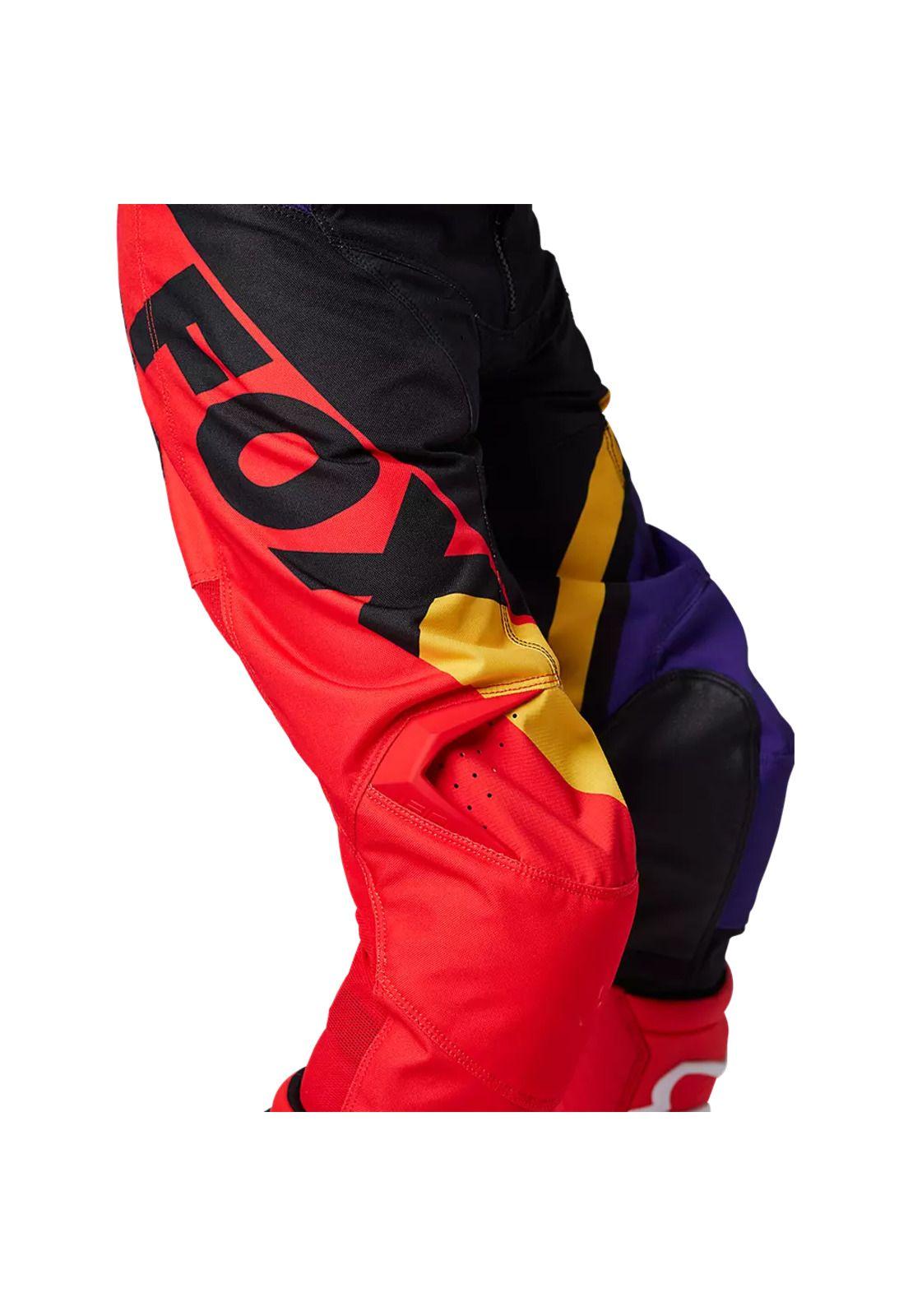 Pantalon Moto Niño Xpozr Rojo/Negro Fox-4