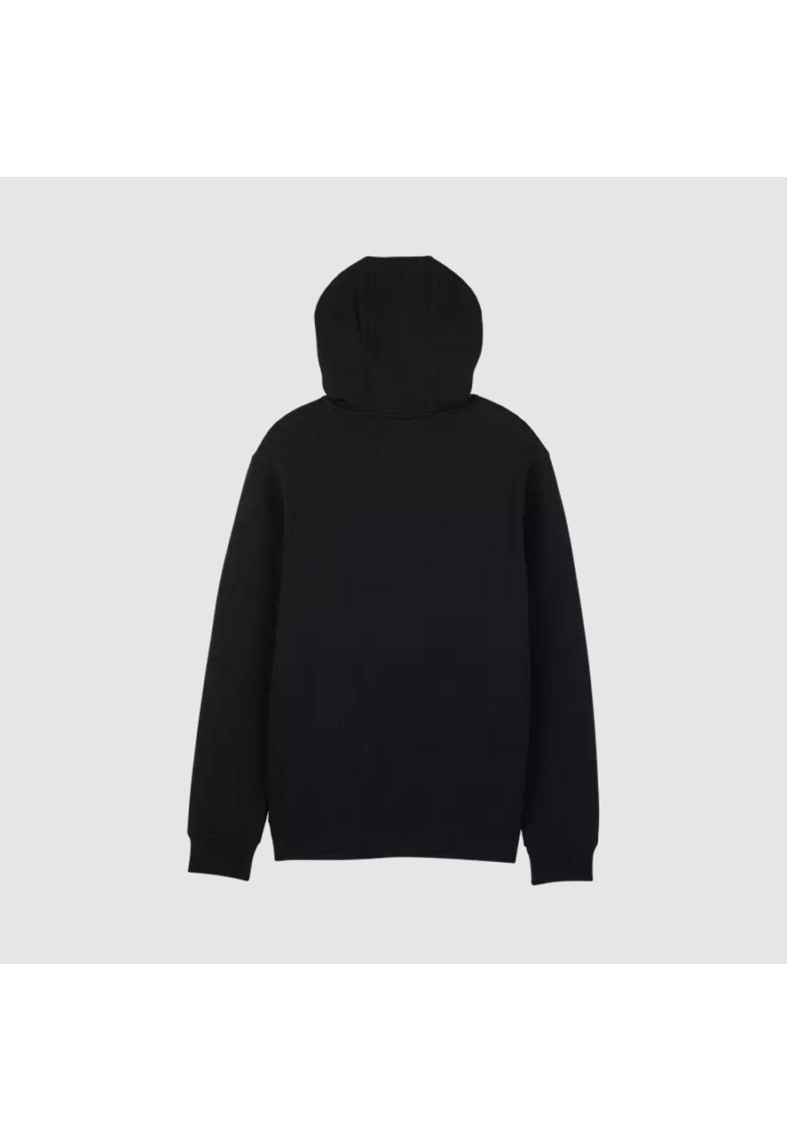 Poleron Lifestyle Canguro Fox Head Negro/Gris Fox-1