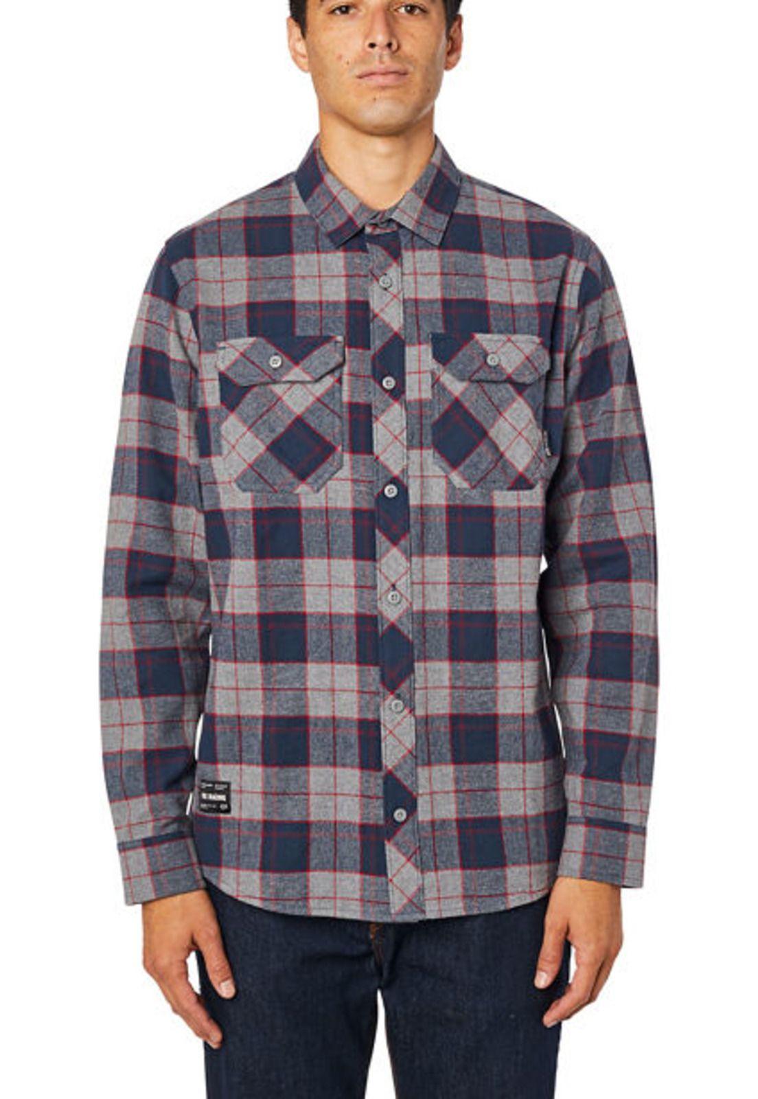 Camisa Lifestyle Manga Larga Traildust 2 0 Gris Fox-2
