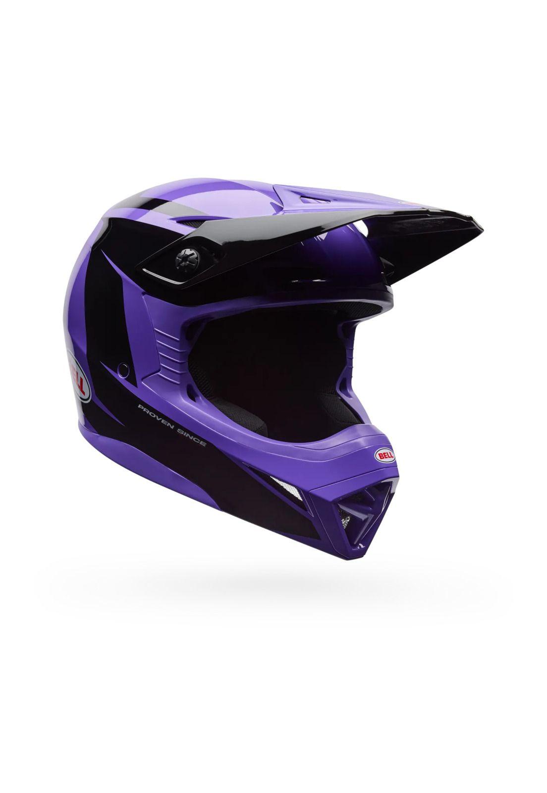Casco Moto MX-10 Mips Talon Morado Bell-1