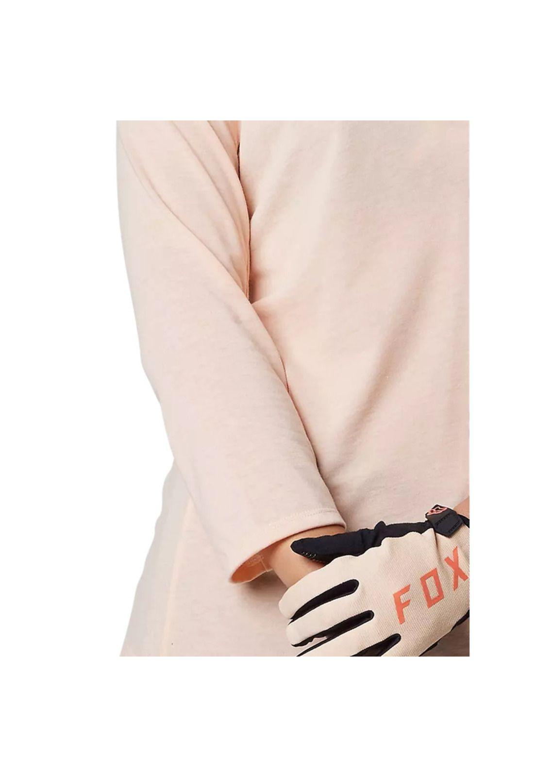 Polera Bicicleta Mujer Ranger Drirelease® 3/4 Rosado Claro Fox-5