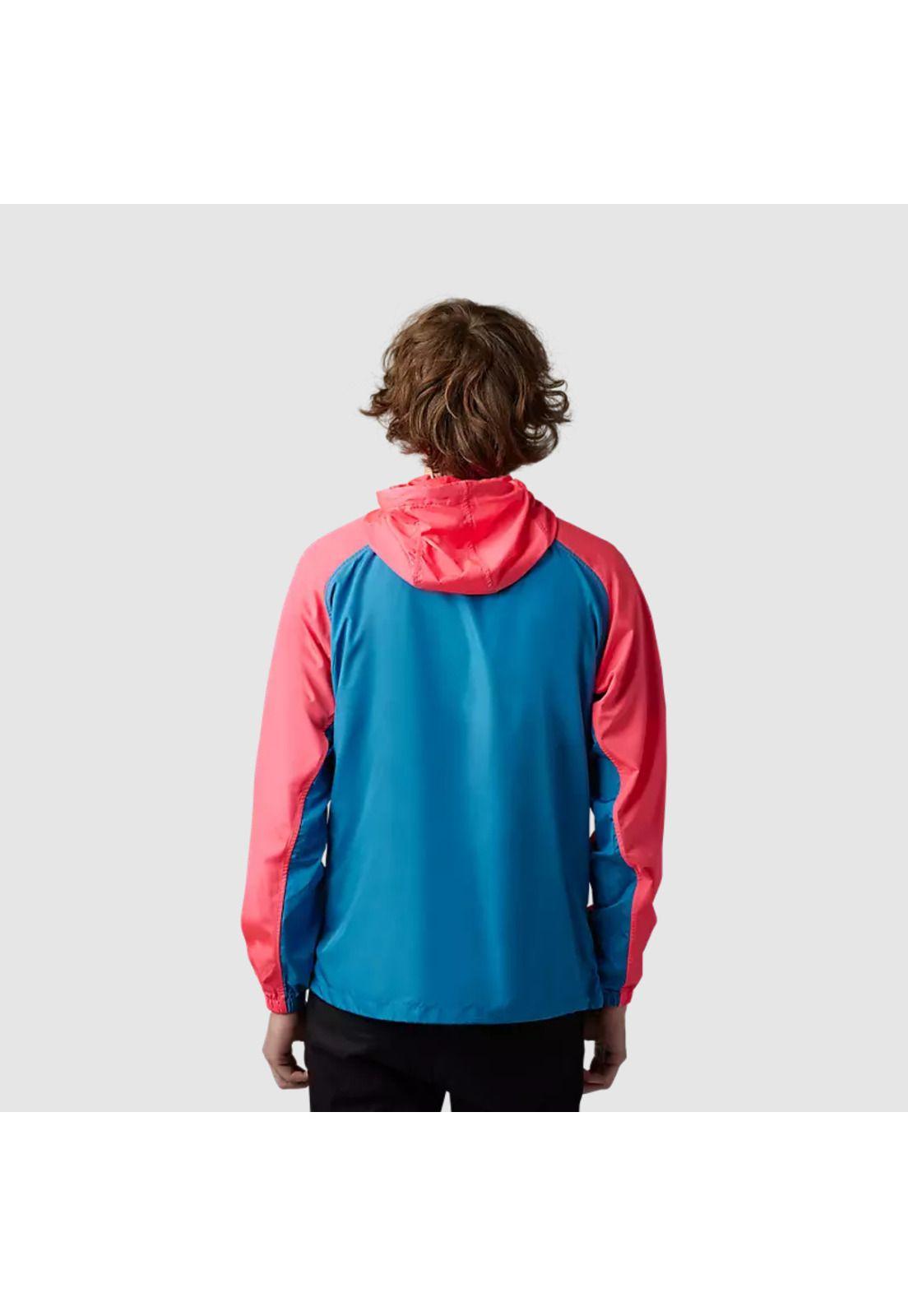 Chaqueta Cortavientos Lifestyle Title Sponsor Rosado/Celeste Fox-1