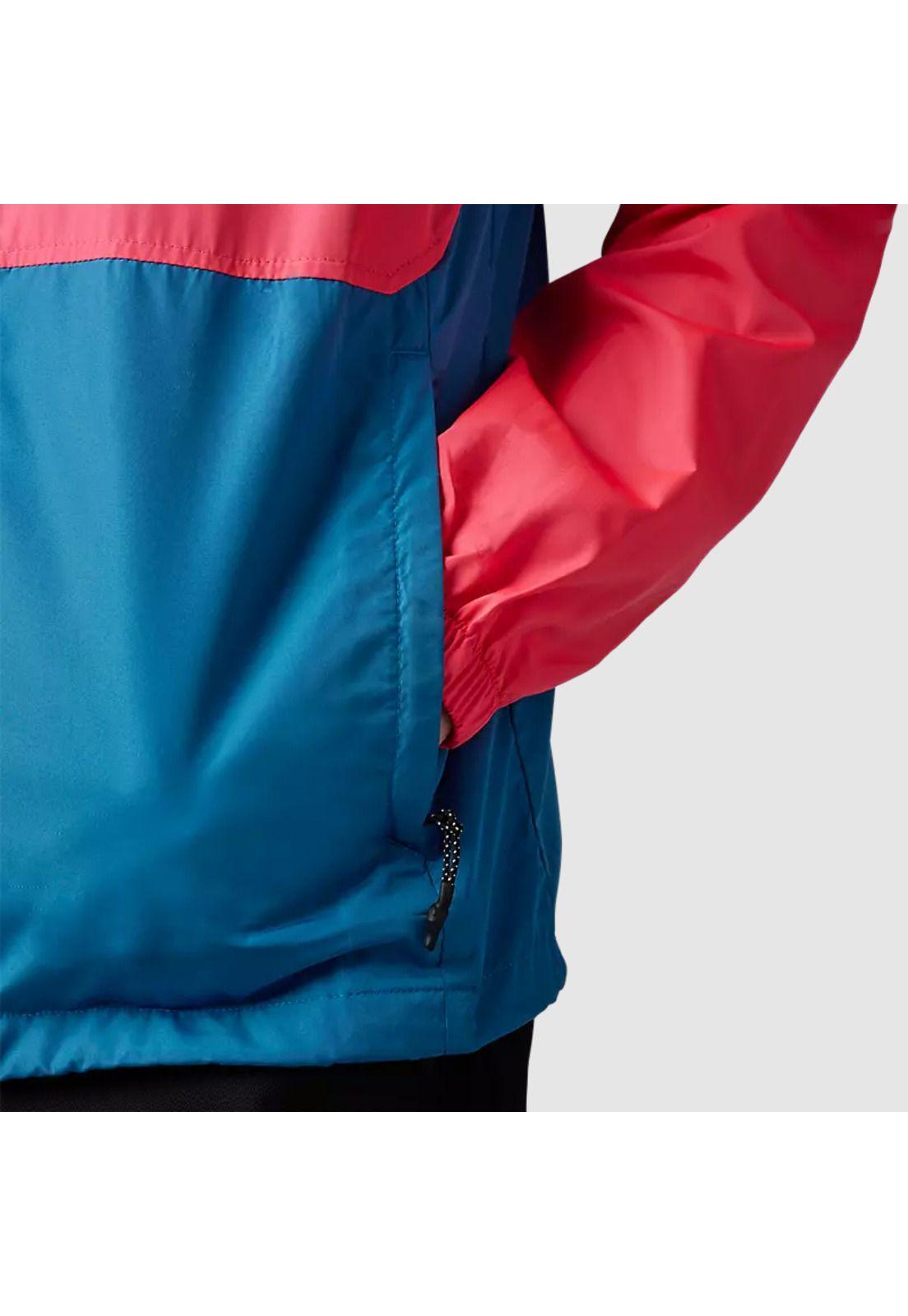 Chaqueta Cortavientos Lifestyle Title Sponsor Rosado/Celeste Fox-2