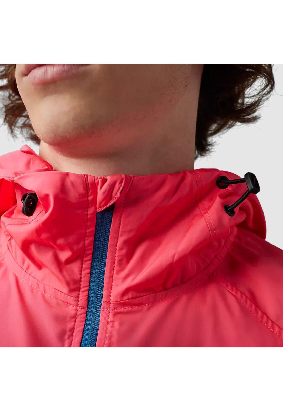 Chaqueta Cortavientos Lifestyle Title Sponsor Rosado/Celeste Fox-4