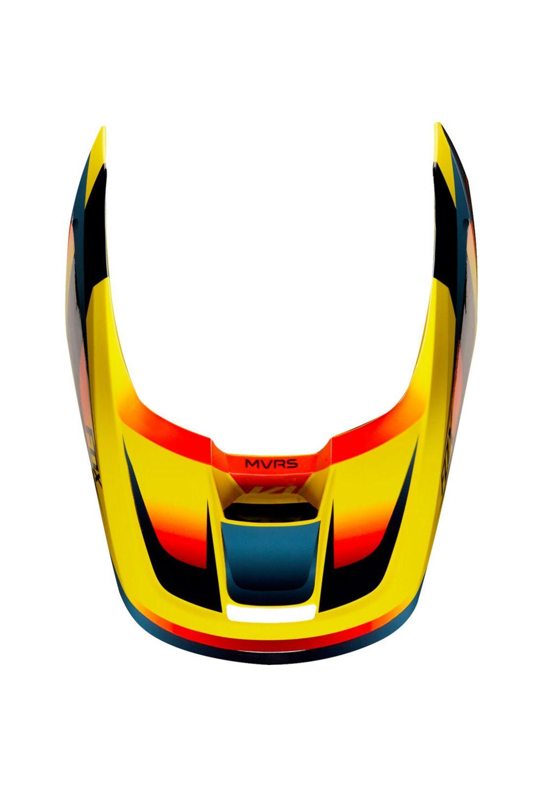 Visera Moto V1 Motif Amarillo Fox-2