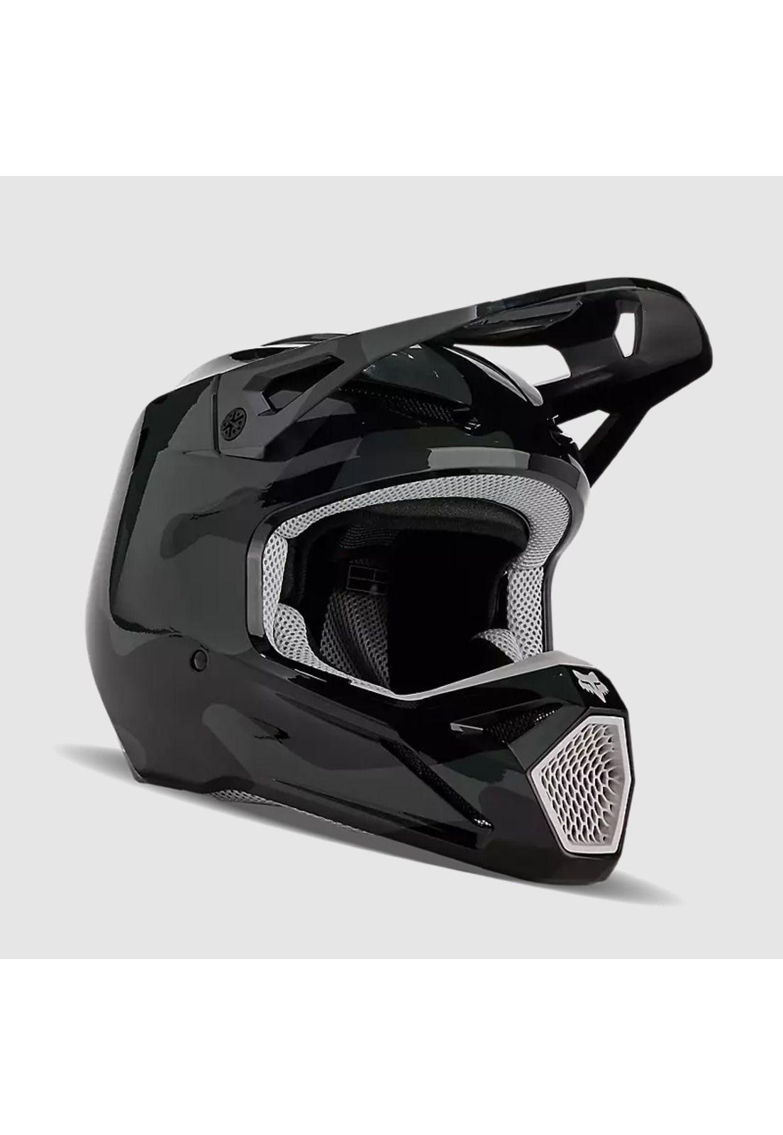 Casco Moto V1 BNKR Negro Fox-0