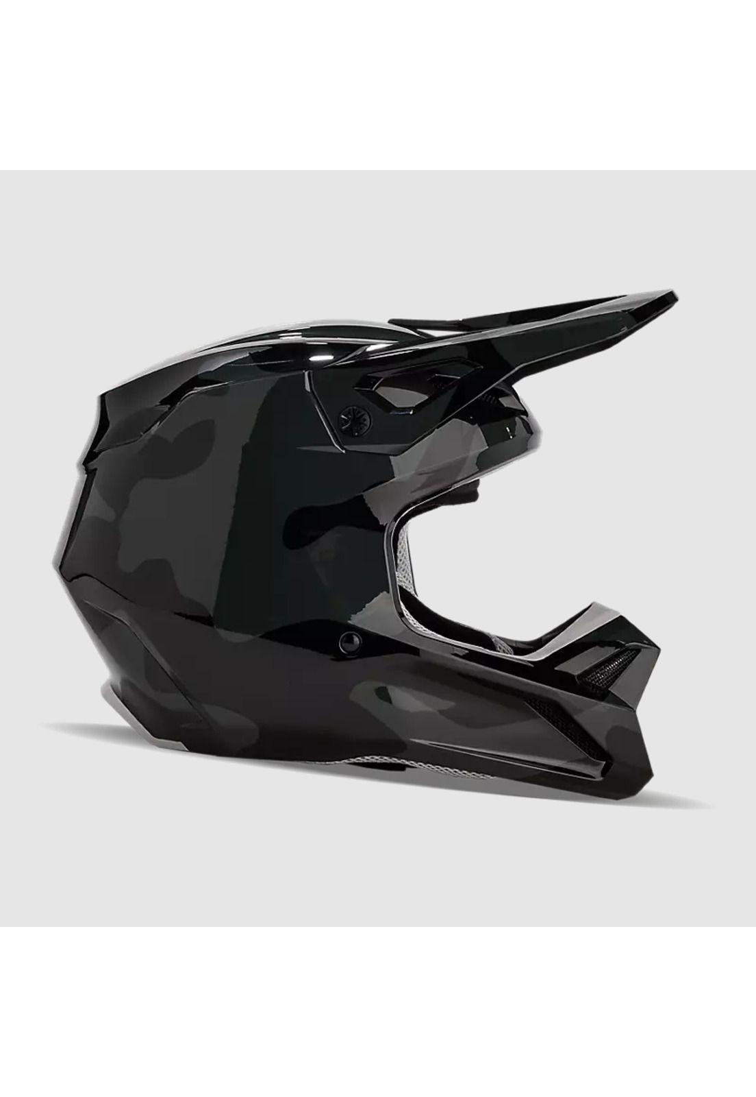 Casco Moto V1 BNKR Negro Fox-1