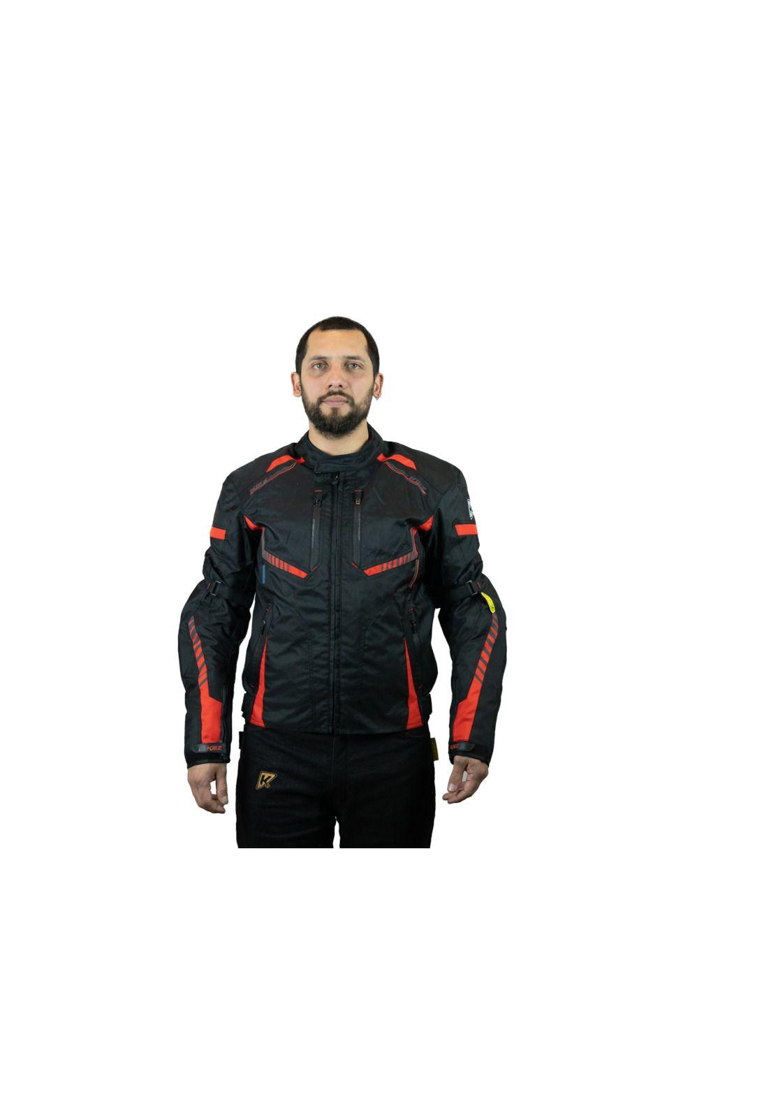 Chaqueta Moto Calle Doctor Negro/Rojo KMZ-0