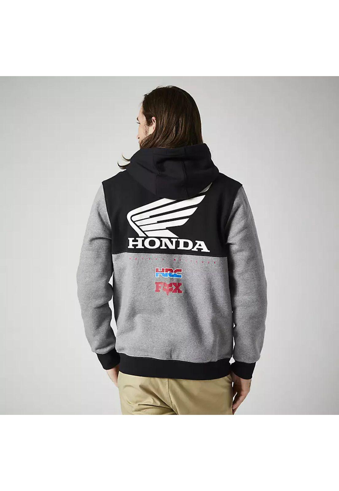 Poleron Lifestyle Fox Honda Wing Gris Fox-1