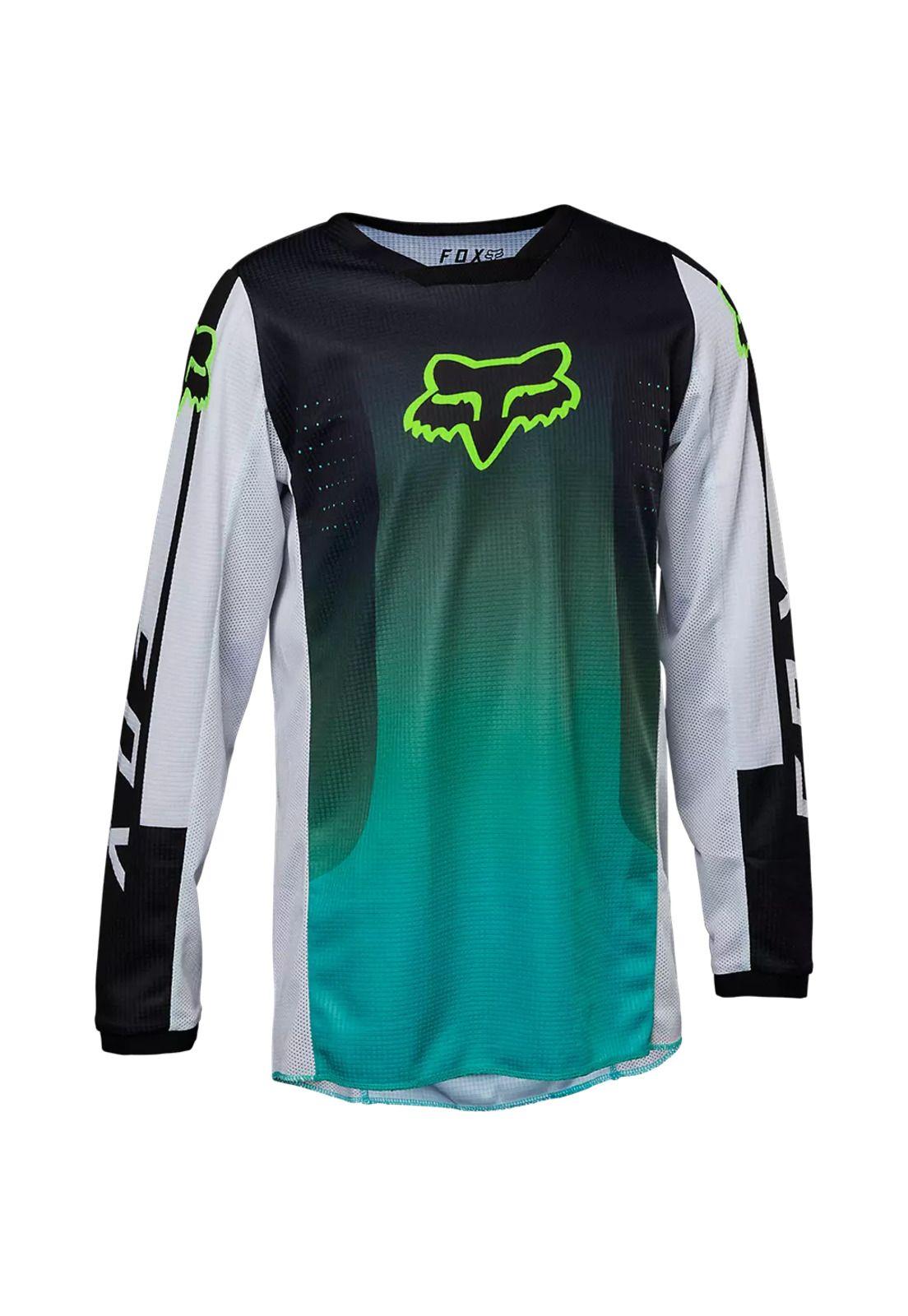 Polera Moto Infantil 180 Leed Celeste Fox-0