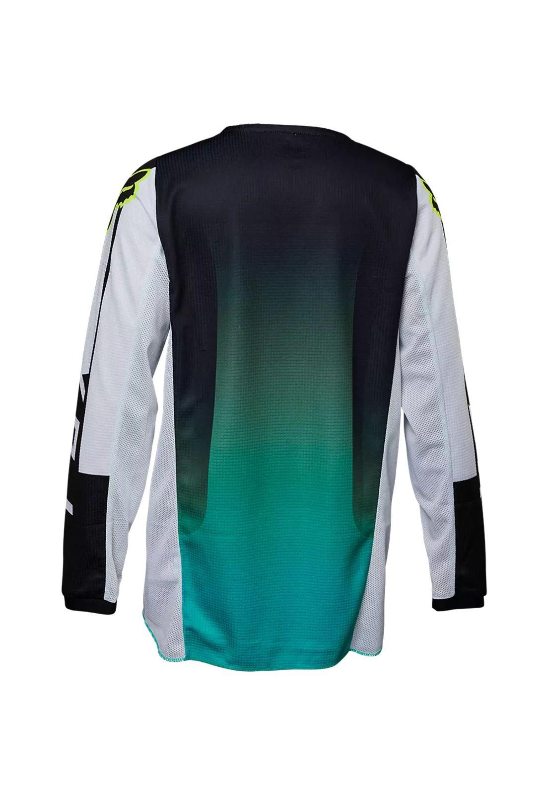 Polera Moto Infantil 180 Leed Celeste Fox-1