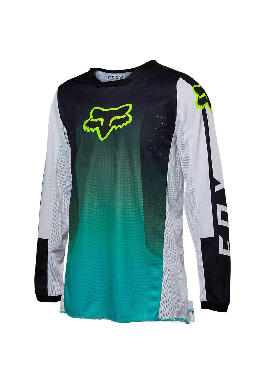 Polera Moto Infantil 180 Leed Celeste Fox-2