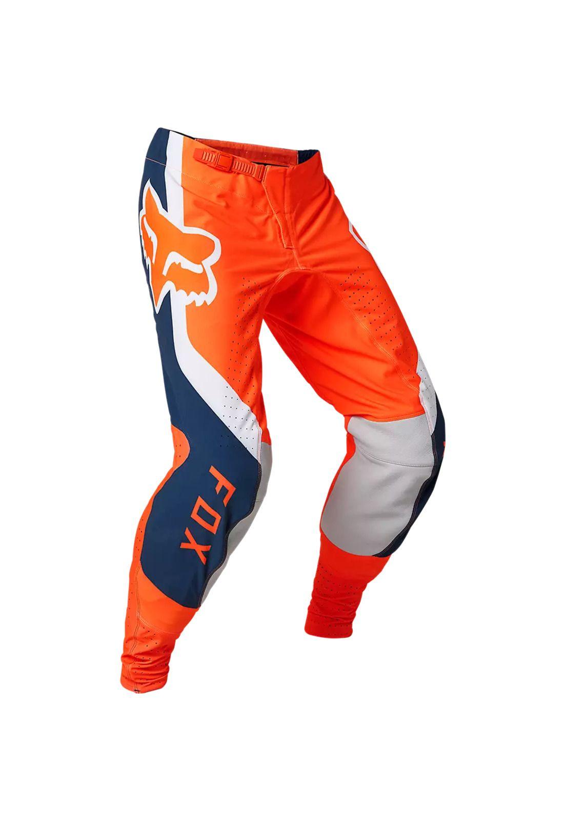Pantalon Moto Flexair EFEKT Naranjo Fox-0