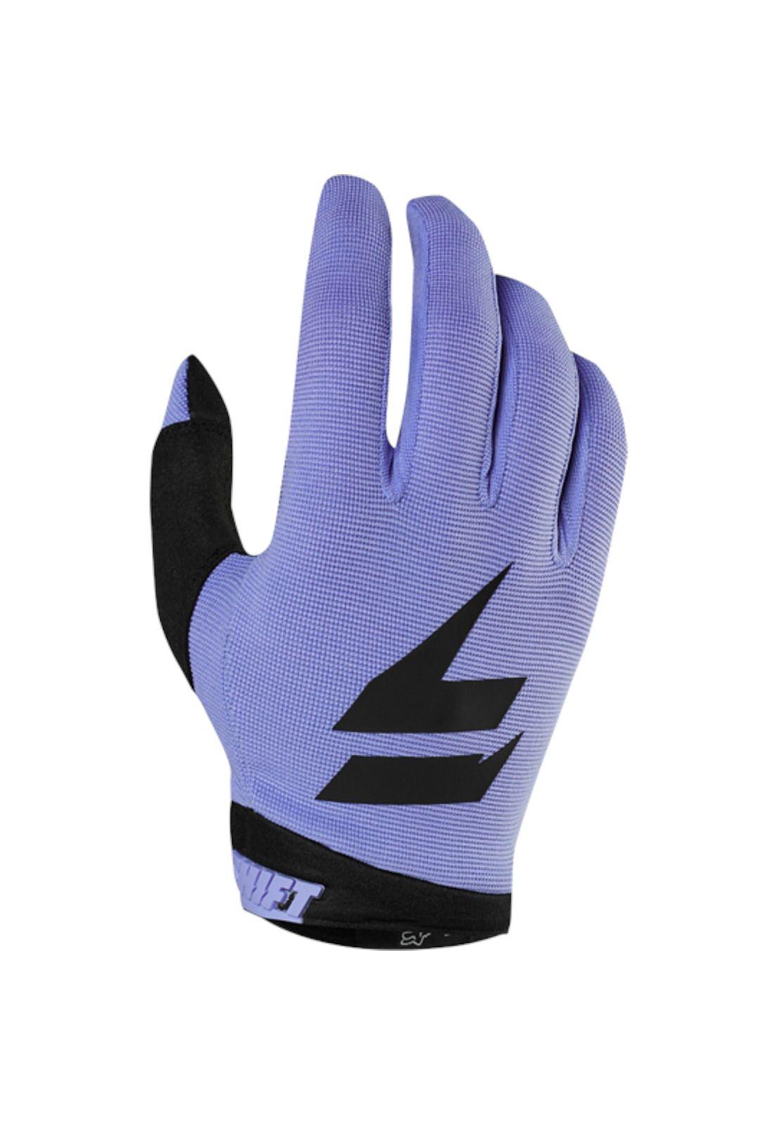 Guantes Moto White Air Glove Morado Shift-0