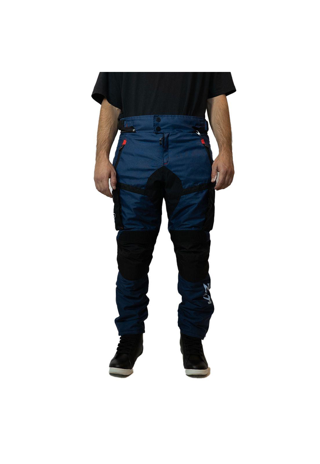 Pantalon Moto Calle Prime Nomad Azul Kmz-0