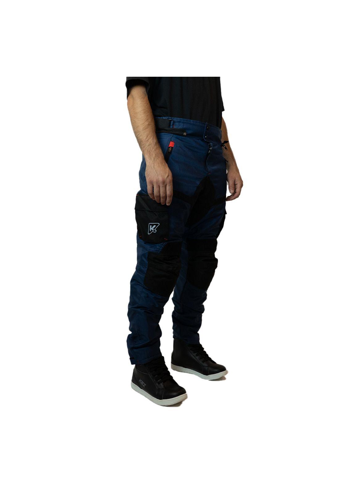 Pantalon Moto Calle Prime Nomad Azul Kmz-1
