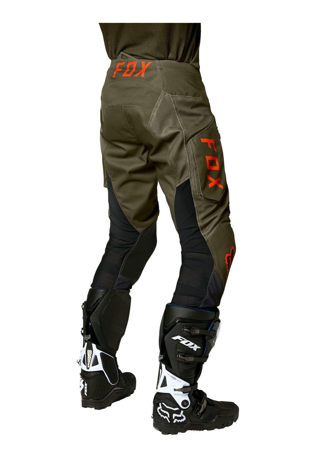 Pantalon Moto Legion Air Kovent Verde Oliva Fox-2