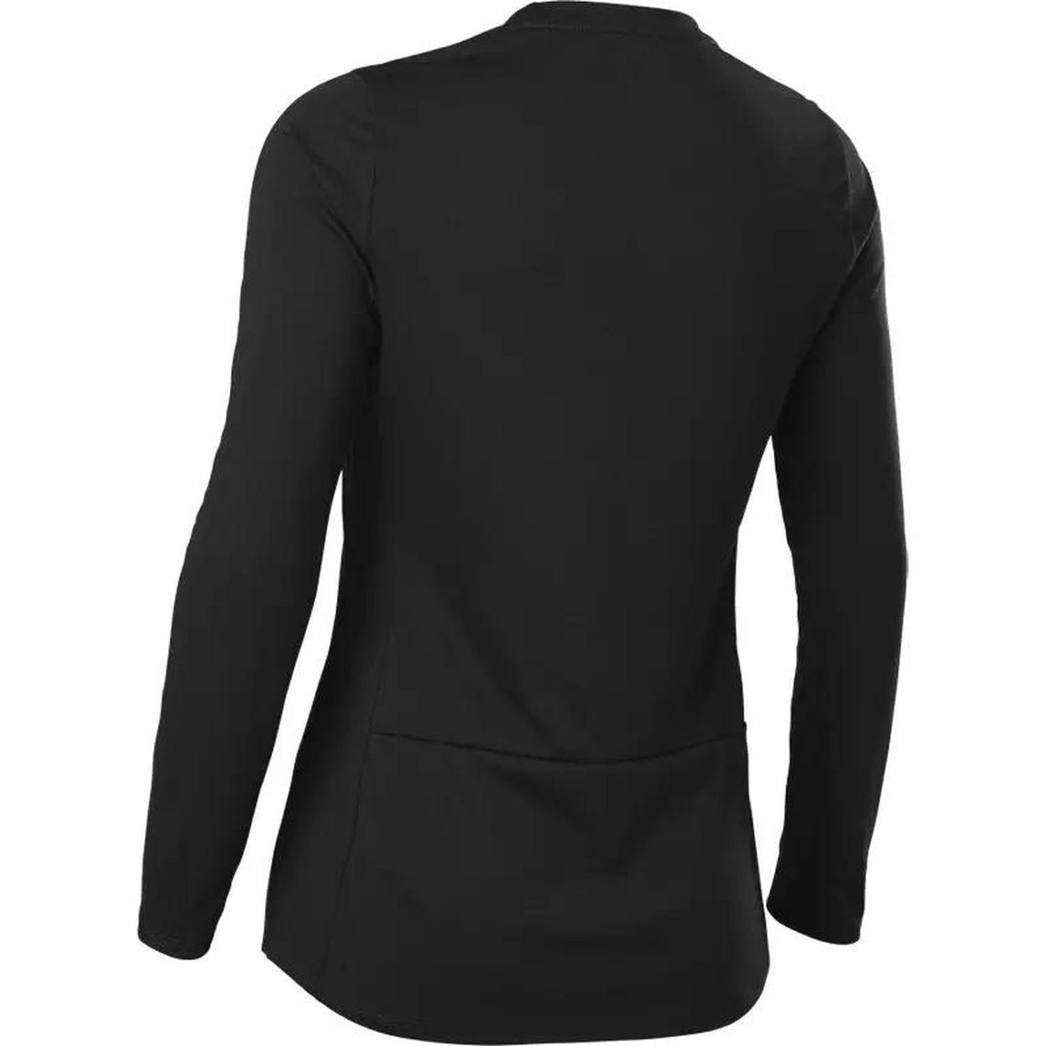Polera Bicicleta Mujer Ranger Drirelease® Manga Larga Negro Fox-2