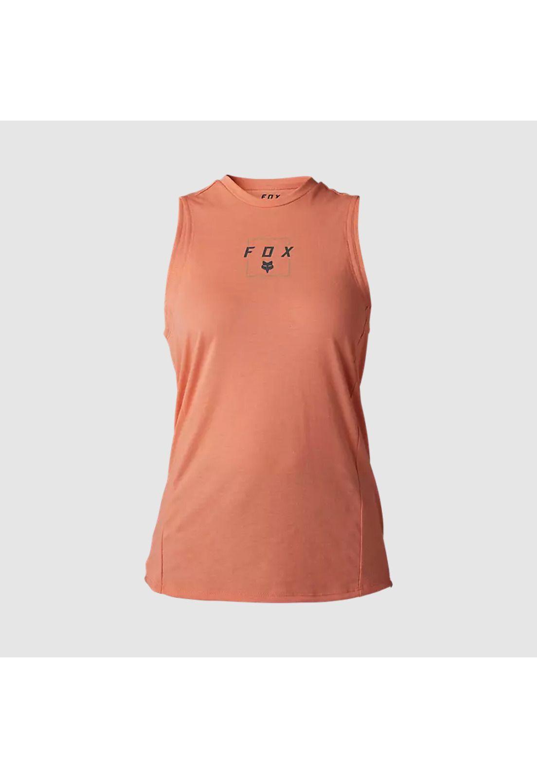 Polera Bicicleta Mujer Ranger Drirelease® Sin Mangas Salmon Fox-0
