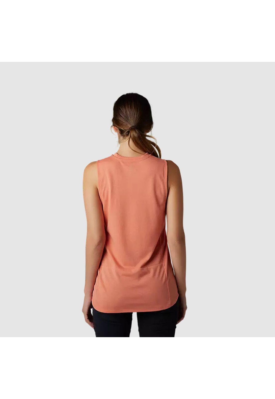 Polera Bicicleta Mujer Ranger Drirelease® Sin Mangas Salmon Fox-2