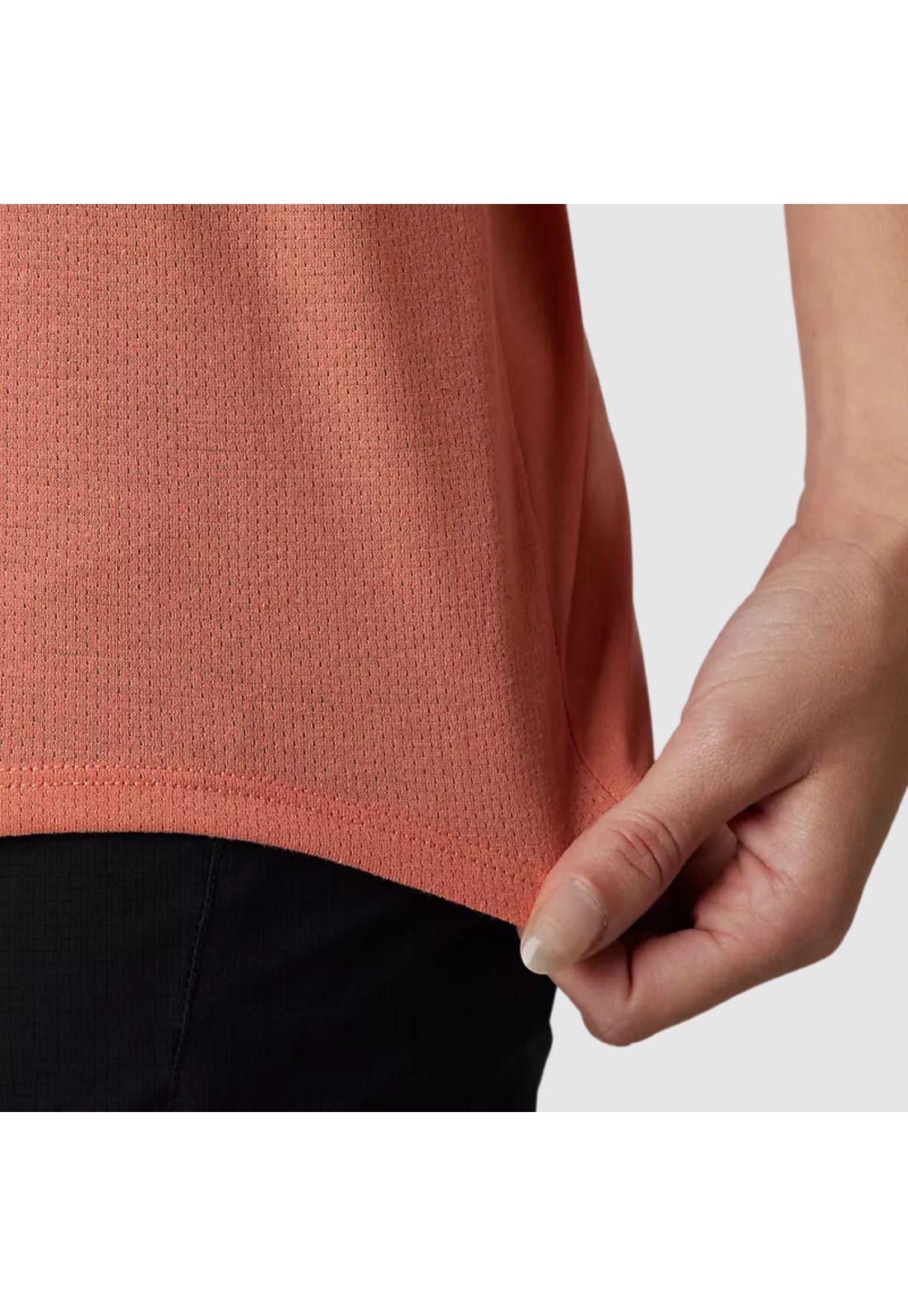 Polera Bicicleta Mujer Ranger Drirelease® Sin Mangas Salmon Fox-3