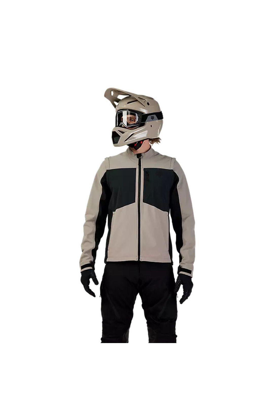 Chaqueta Moto Ranger Offroad Softshell Beige Fox-2