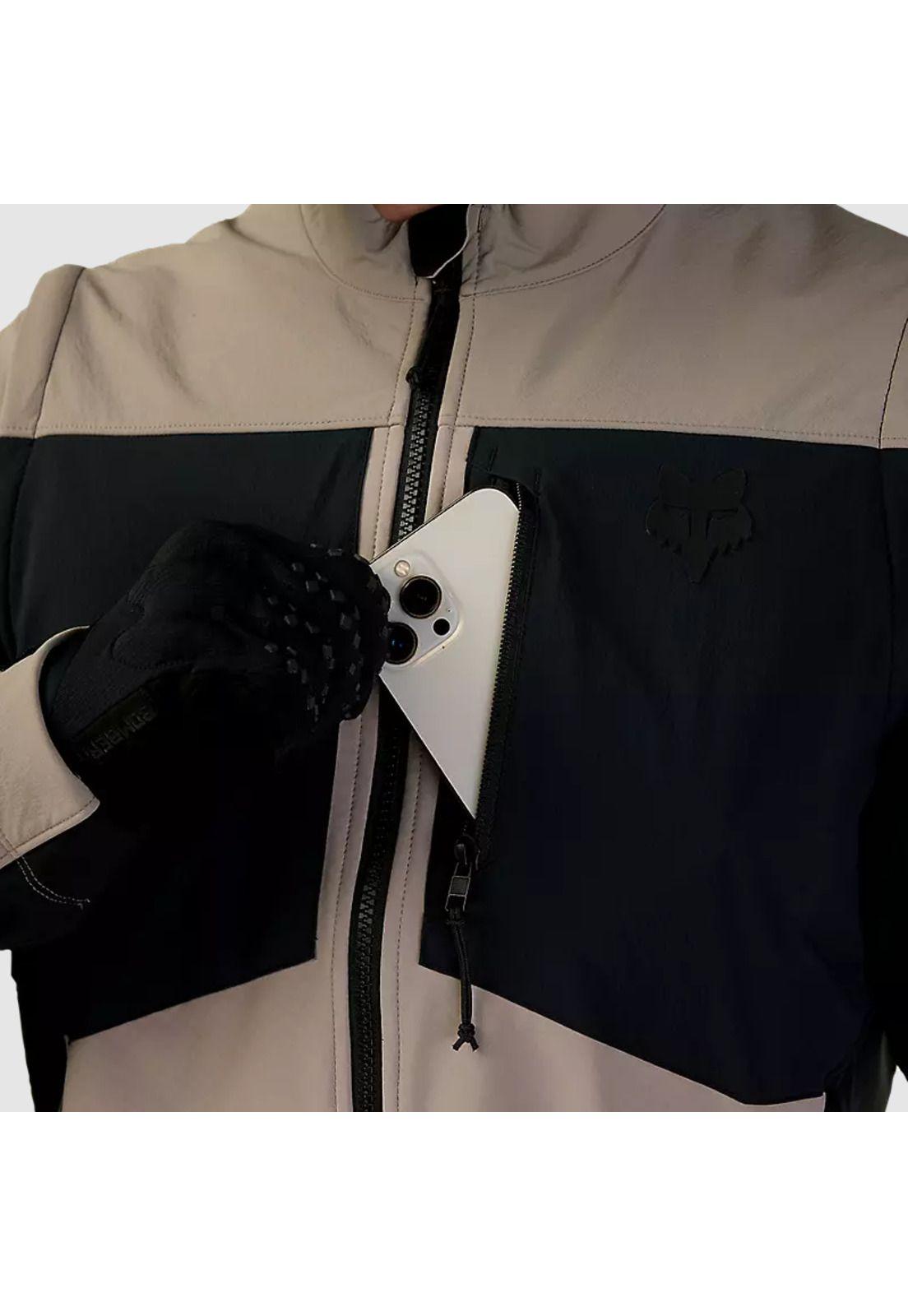 Chaqueta Moto Ranger Offroad Softshell Beige Fox-3