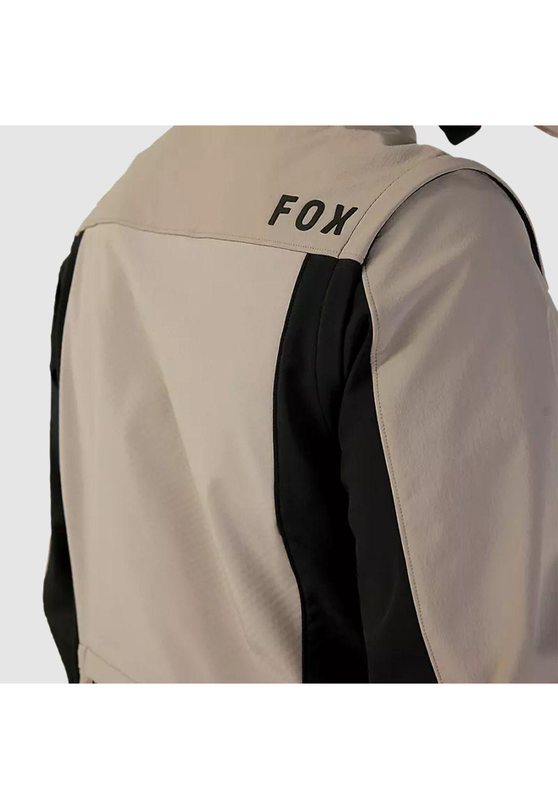 Chaqueta Moto Ranger Offroad Softshell Beige Fox-4
