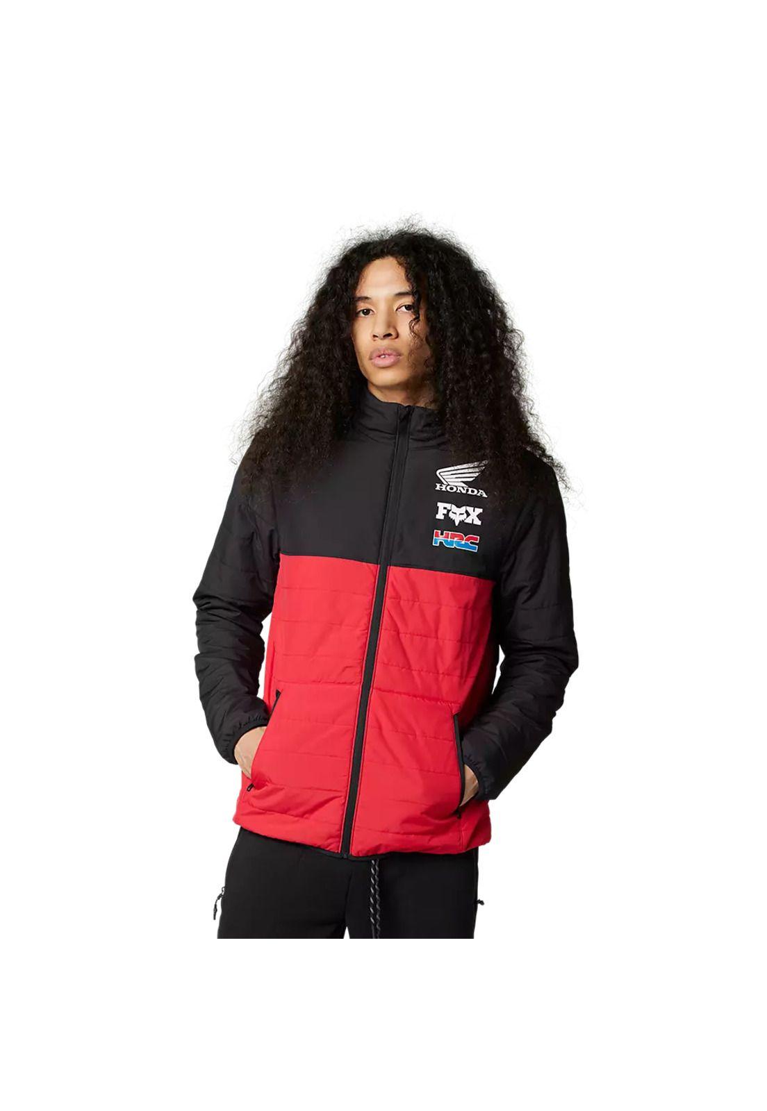 Chaqueta Lifestyle Honda Howell Puffy Rojo/Negro Fox-1
