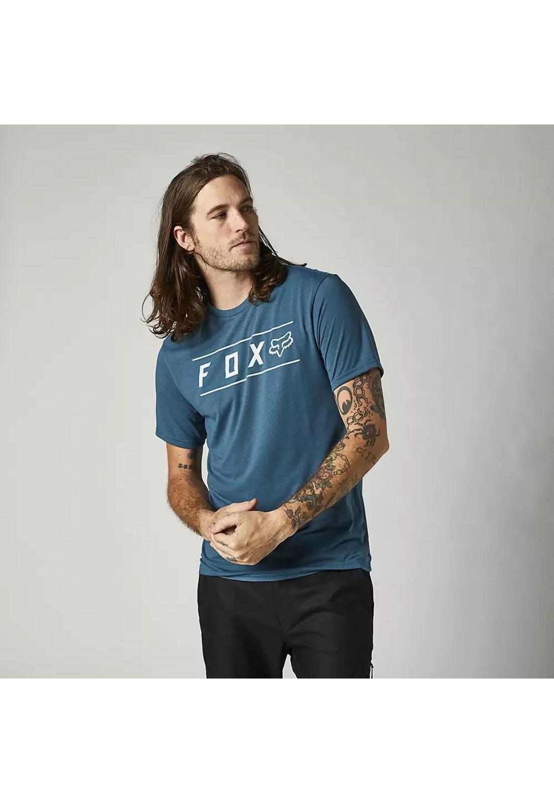 Polera Lifestyle Pinnacle Azul Fox-0