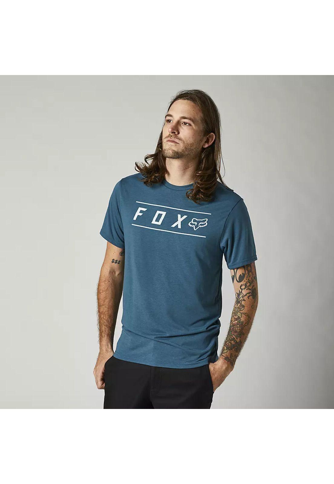Polera Lifestyle Pinnacle Azul Fox-2