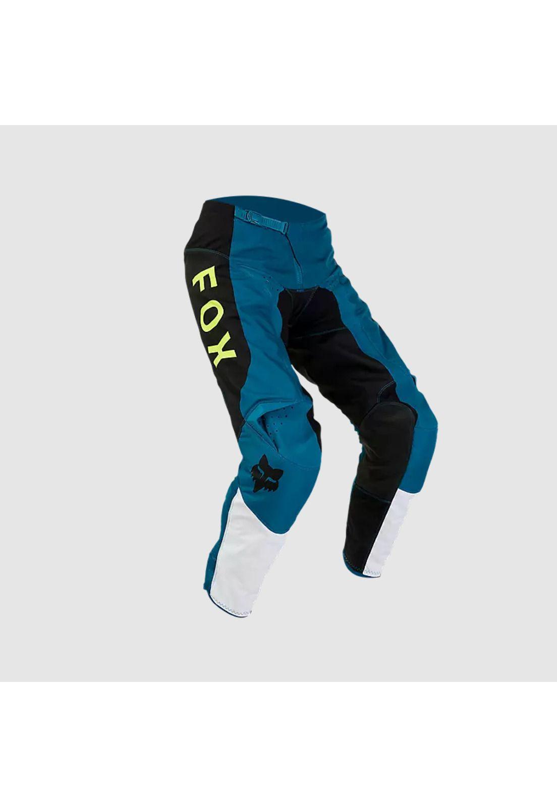 Pantalon Moto 180 Nitro Azul Petroleo Fox-0