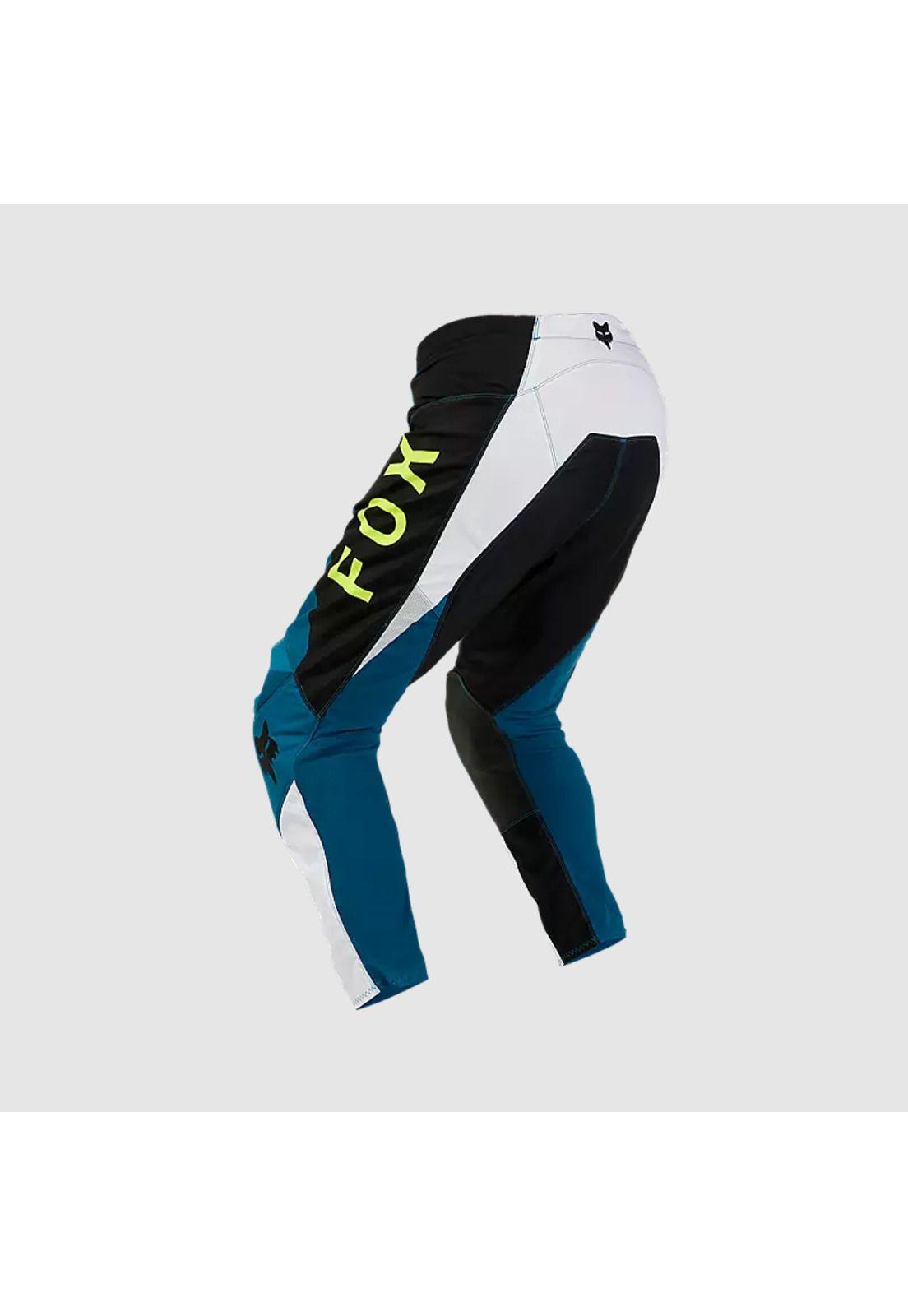 Pantalon Moto 180 Nitro Azul Petroleo Fox-1