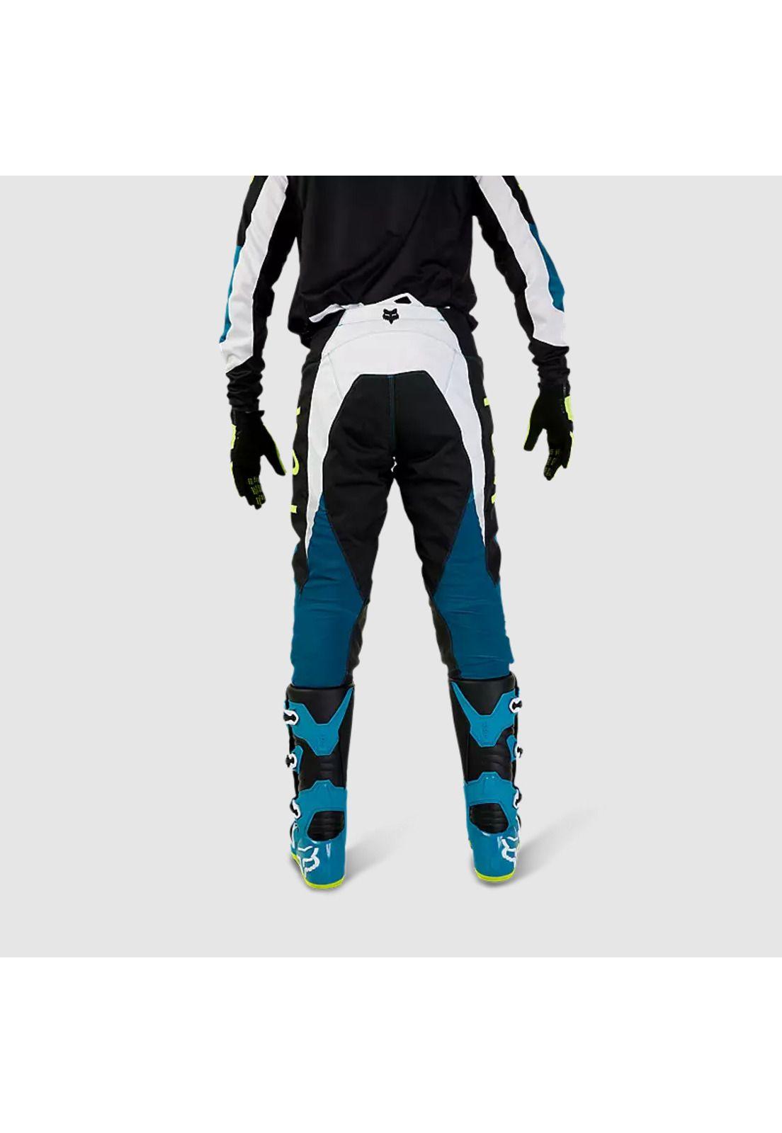 Pantalon Moto 180 Nitro Azul Petroleo Fox-3