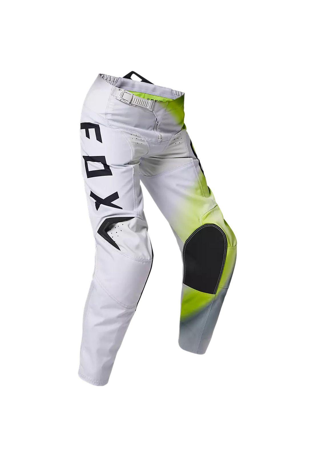 Pantalon Moto Niño 180 Toxsyk Amarillo/Blanco Fox-0