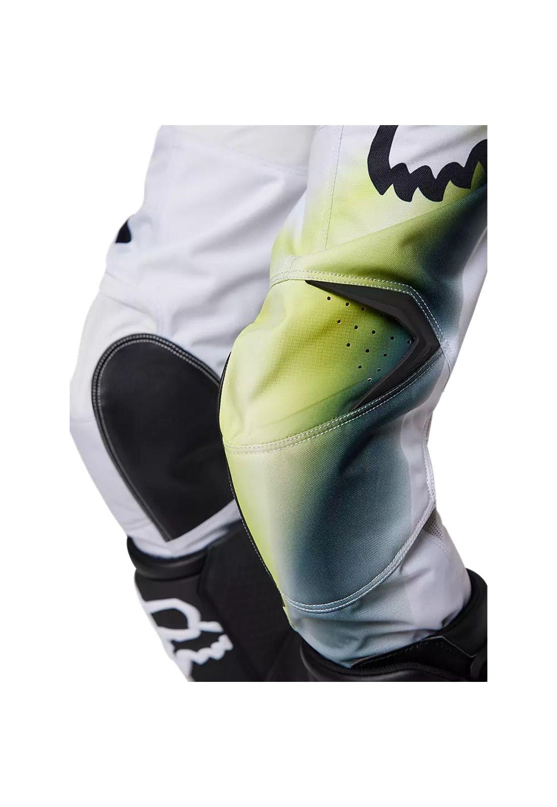 Pantalon Moto Niño 180 Toxsyk Amarillo/Blanco Fox-5
