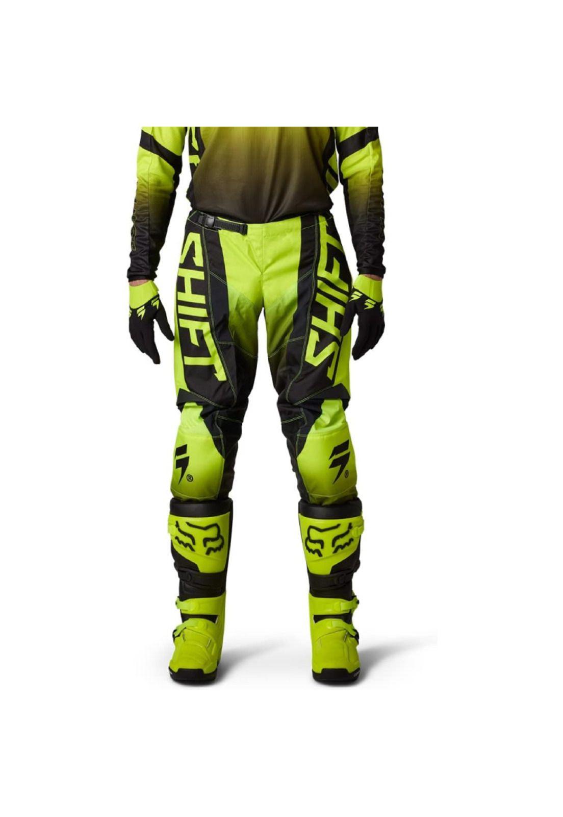 Pantalon Moto White Label Amarillo Shift-1