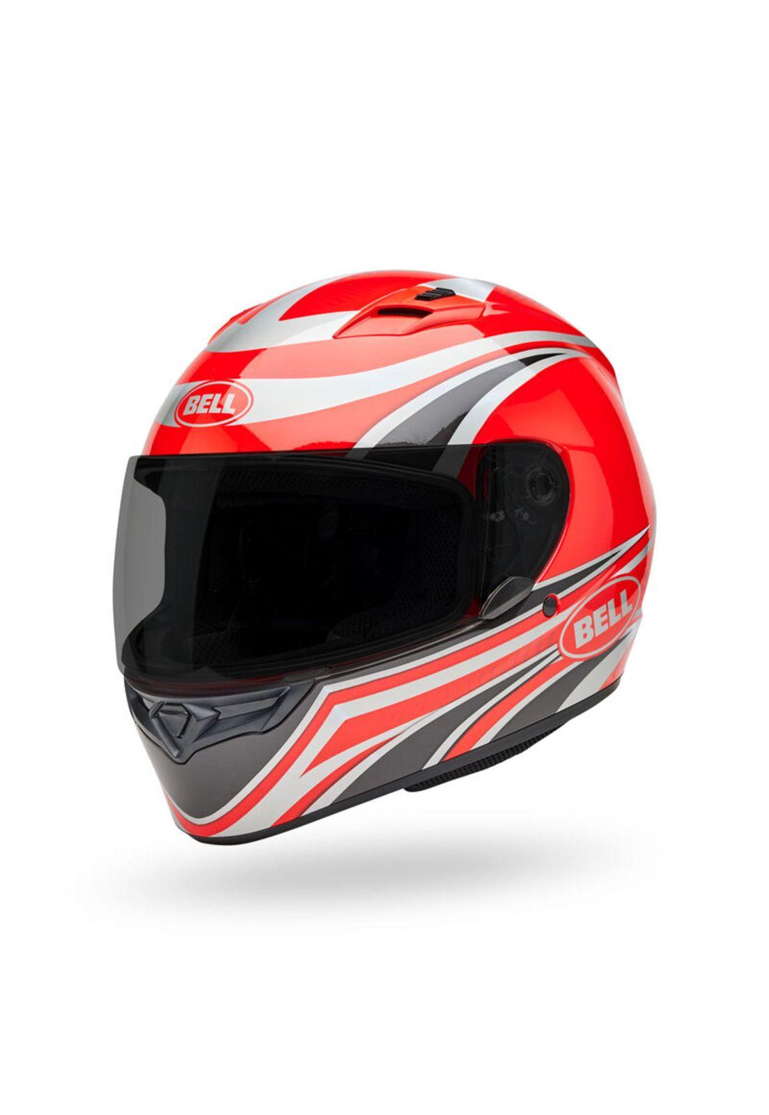 Casco Moto Calle Qualifier Conduit Rojo/Plateado Bell-0