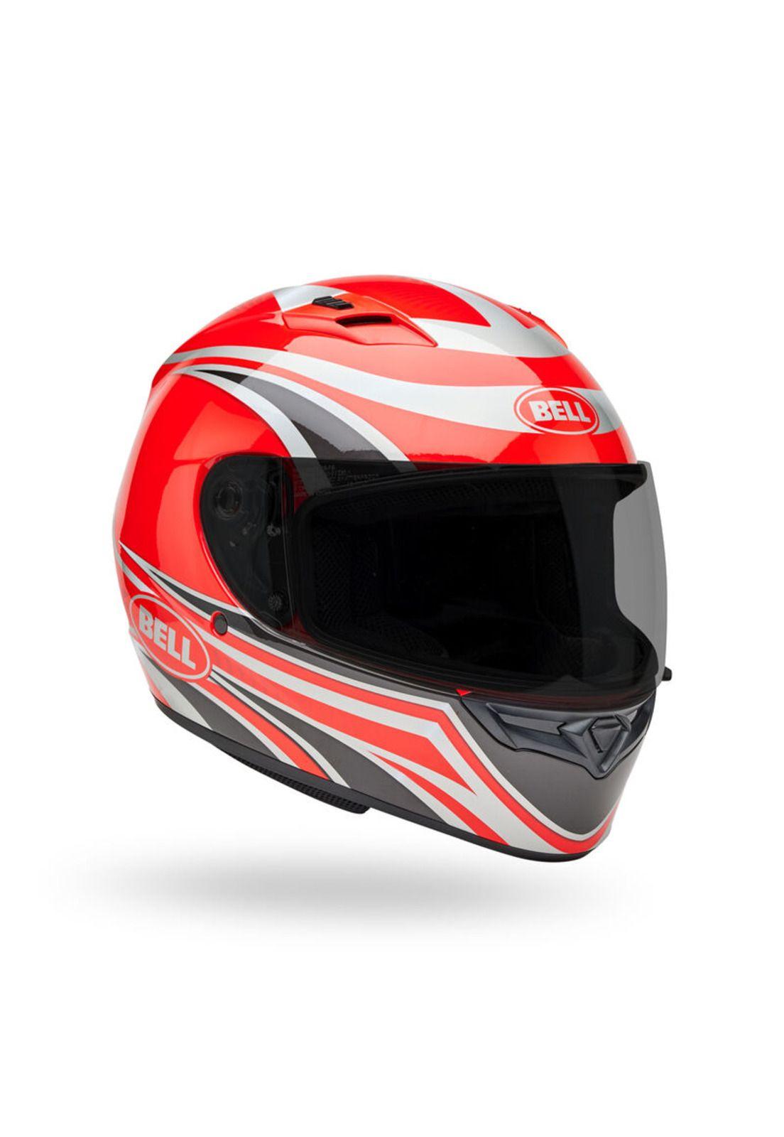 Casco Moto Calle Qualifier Conduit Rojo/Plateado Bell-1