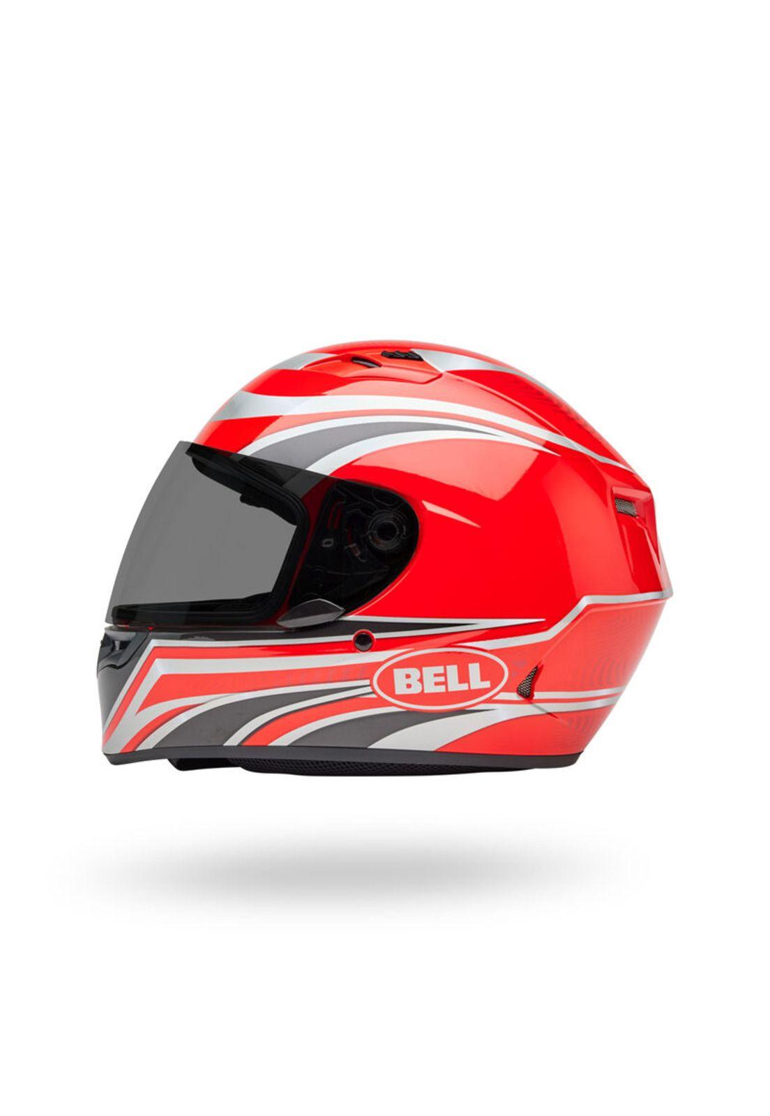 Casco Moto Calle Qualifier Conduit Rojo/Plateado Bell-6
