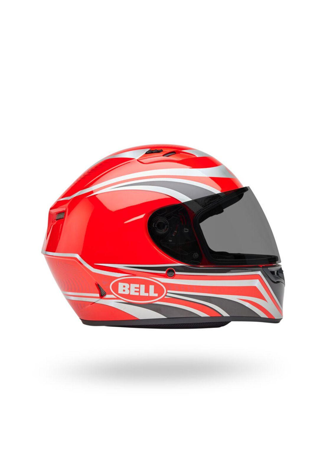 Casco Moto Calle Qualifier Conduit Rojo/Plateado Bell-7