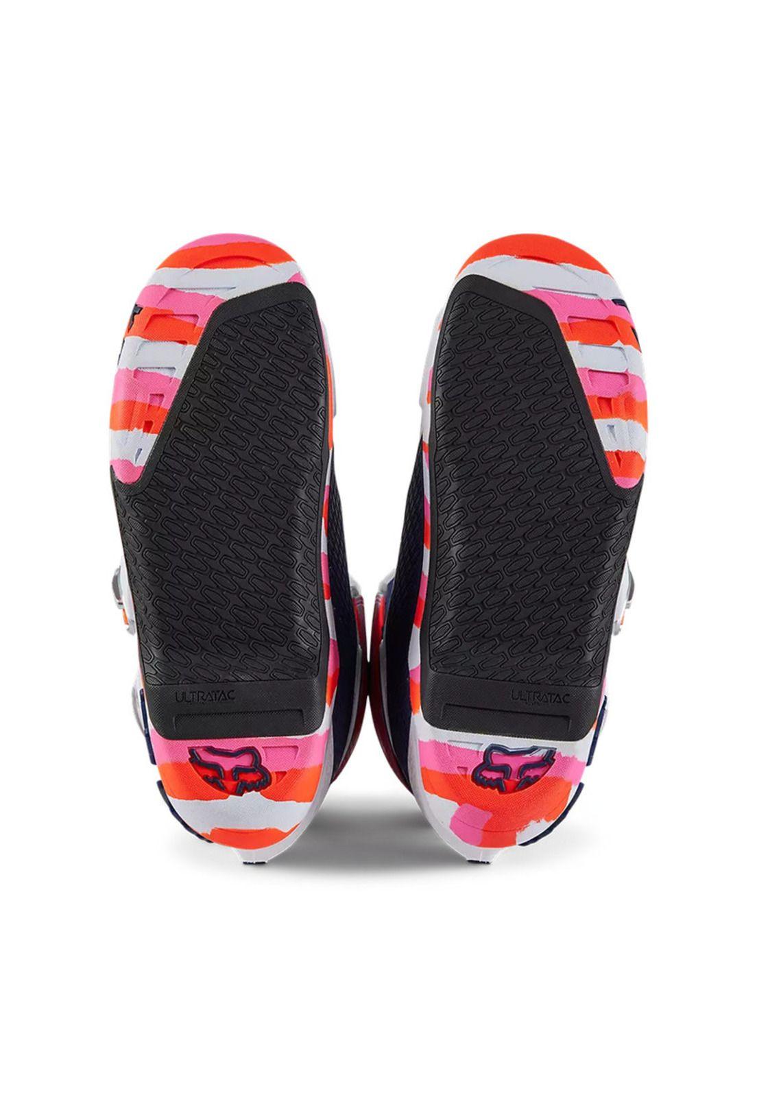 Botas Moto Instinct Ryvr Edicion Limitada Blanco/Azul/Rosado Fox-5