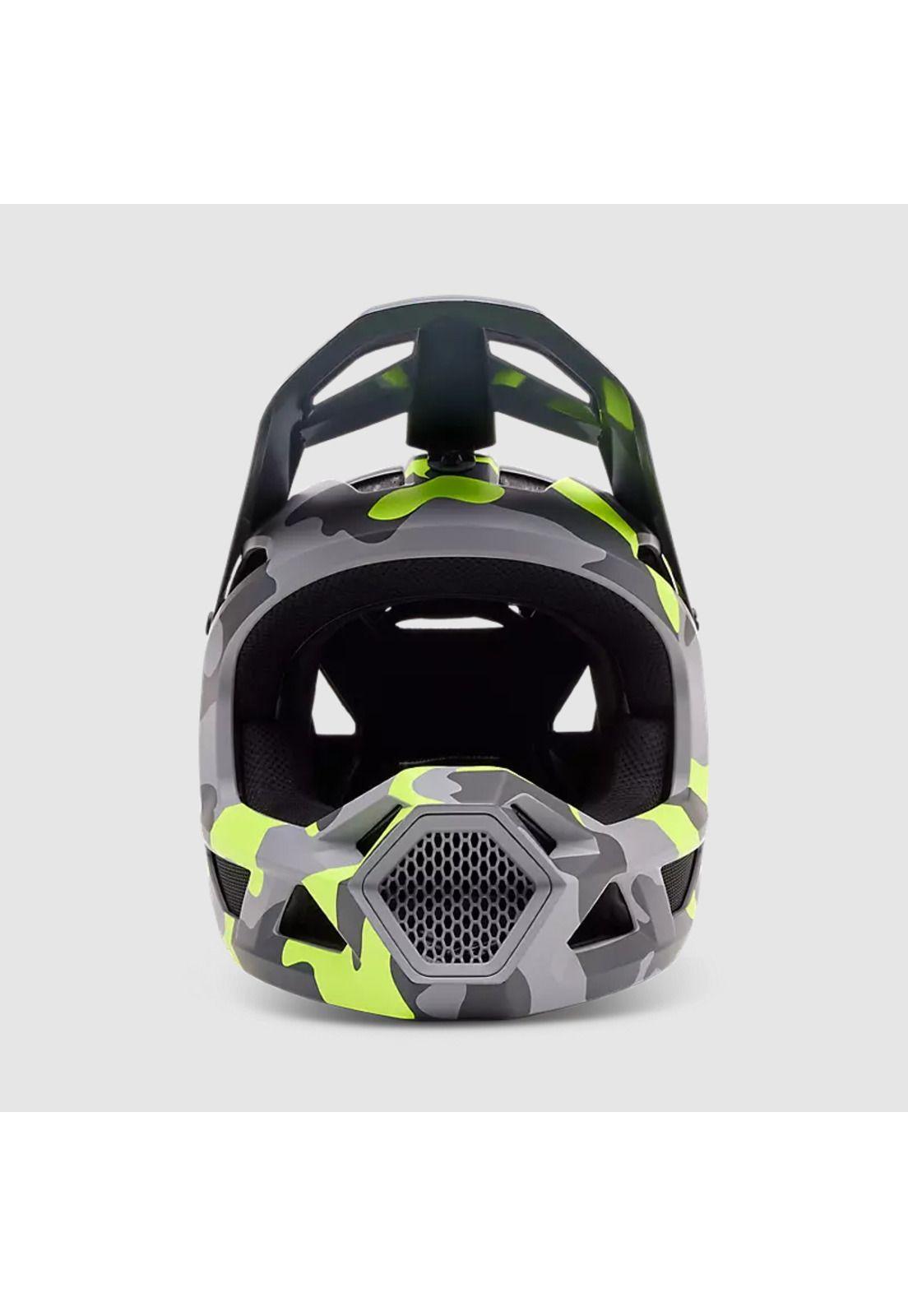 Casco Bicicleta New Rampage Gris/Amarillo Camo Fox-2
