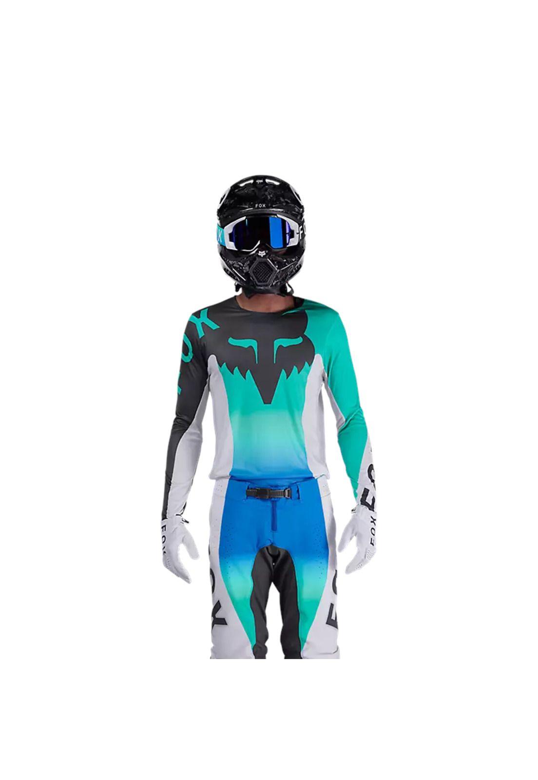 Polera Moto Flexair Spire Azul Fox-2