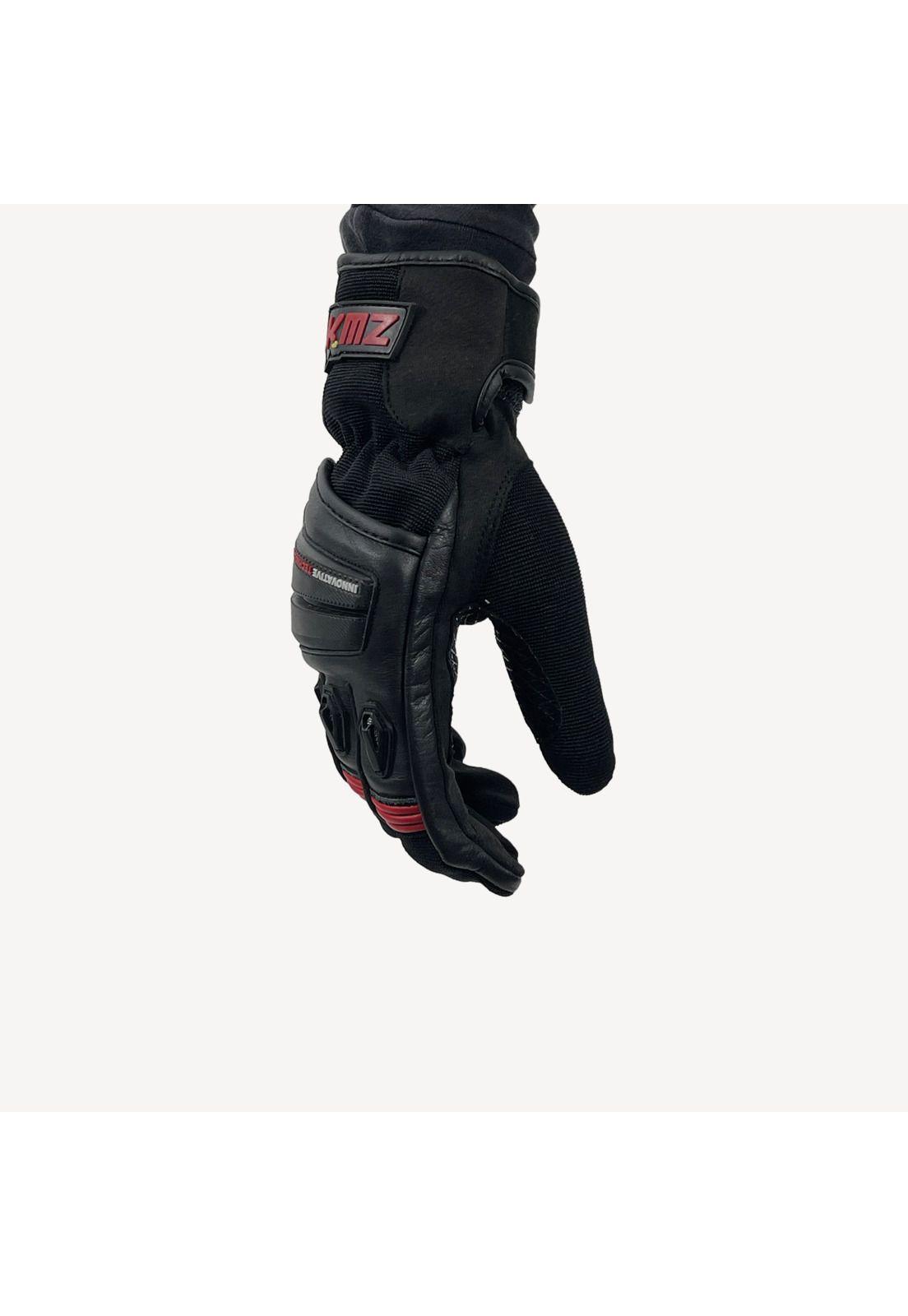 Guantes Moto Calle Raptor LI Negro/Rojo KMZ-1