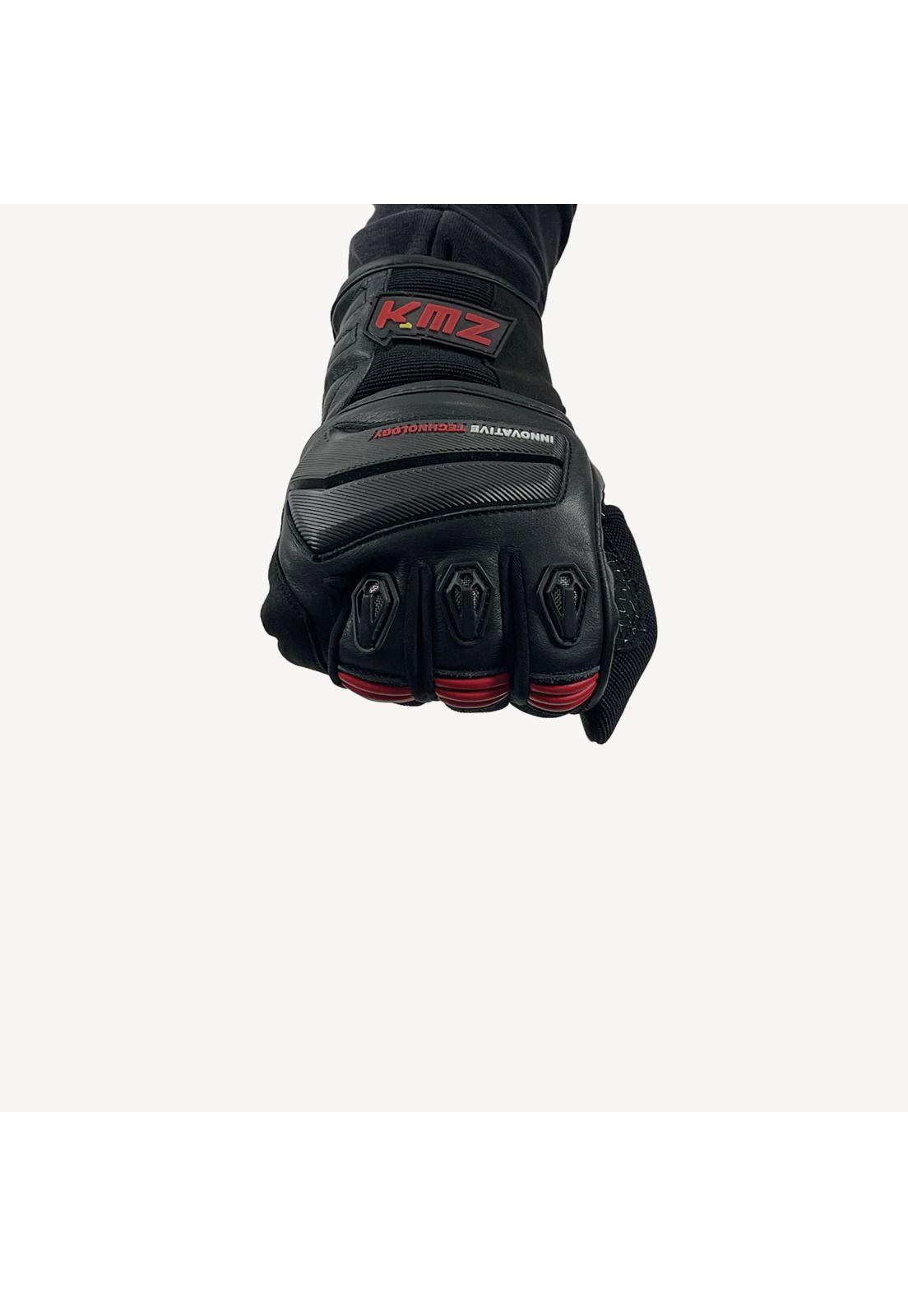 Guantes Moto Calle Raptor LI Negro/Rojo KMZ-3