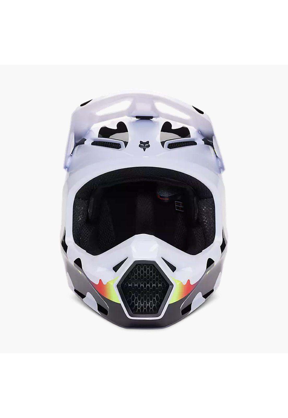 Casco Moto V1 Kozmik Negro/Blanco Fox-5