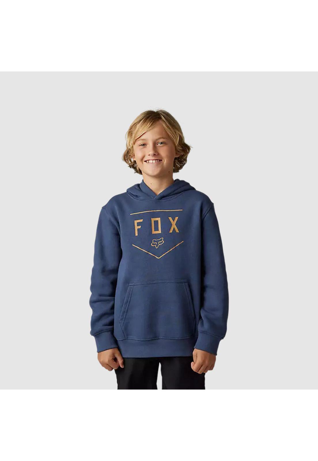Poleron Lifestyle Niño Shield Azul Fox-0