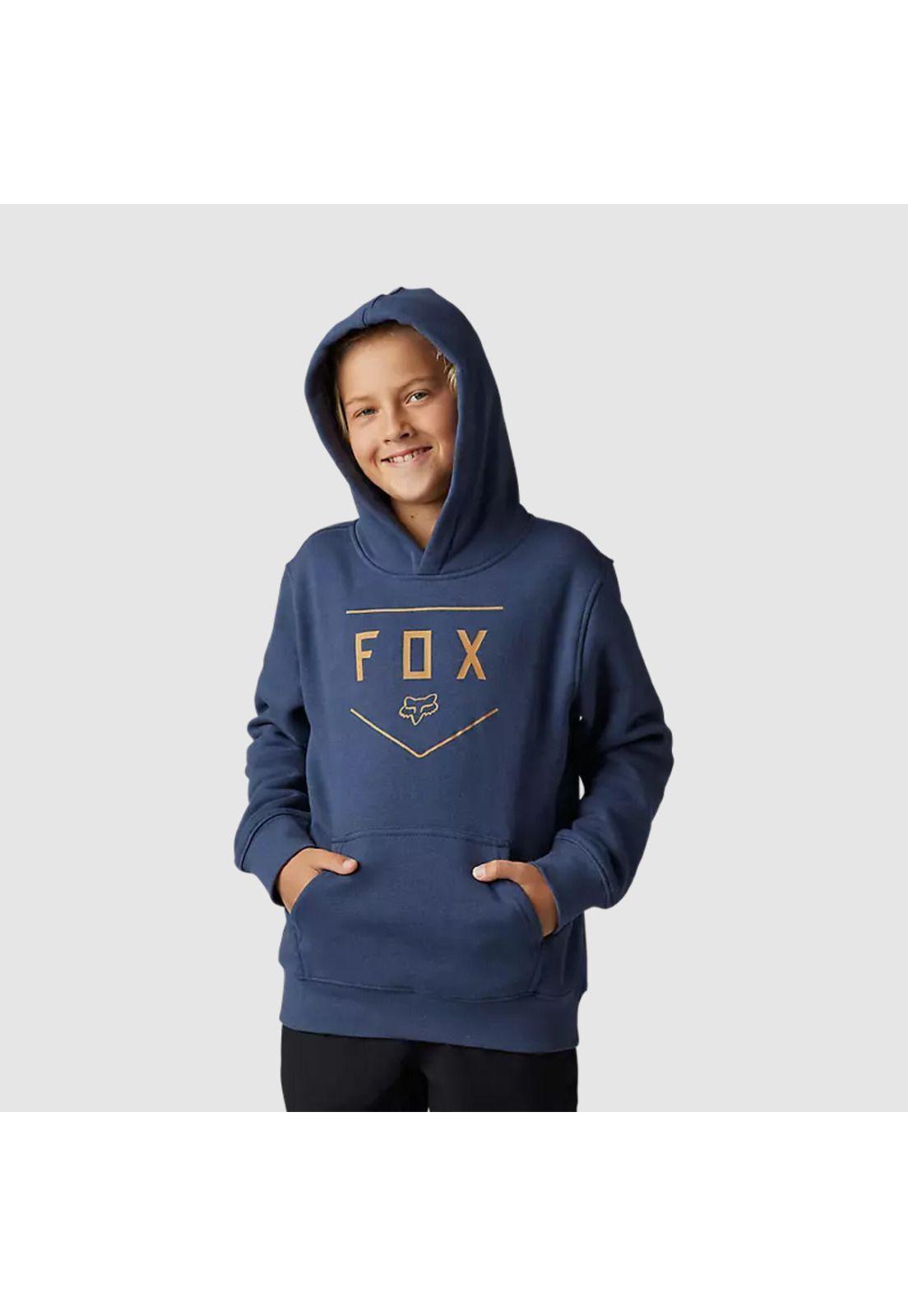 Poleron Lifestyle Niño Shield Azul Fox-1