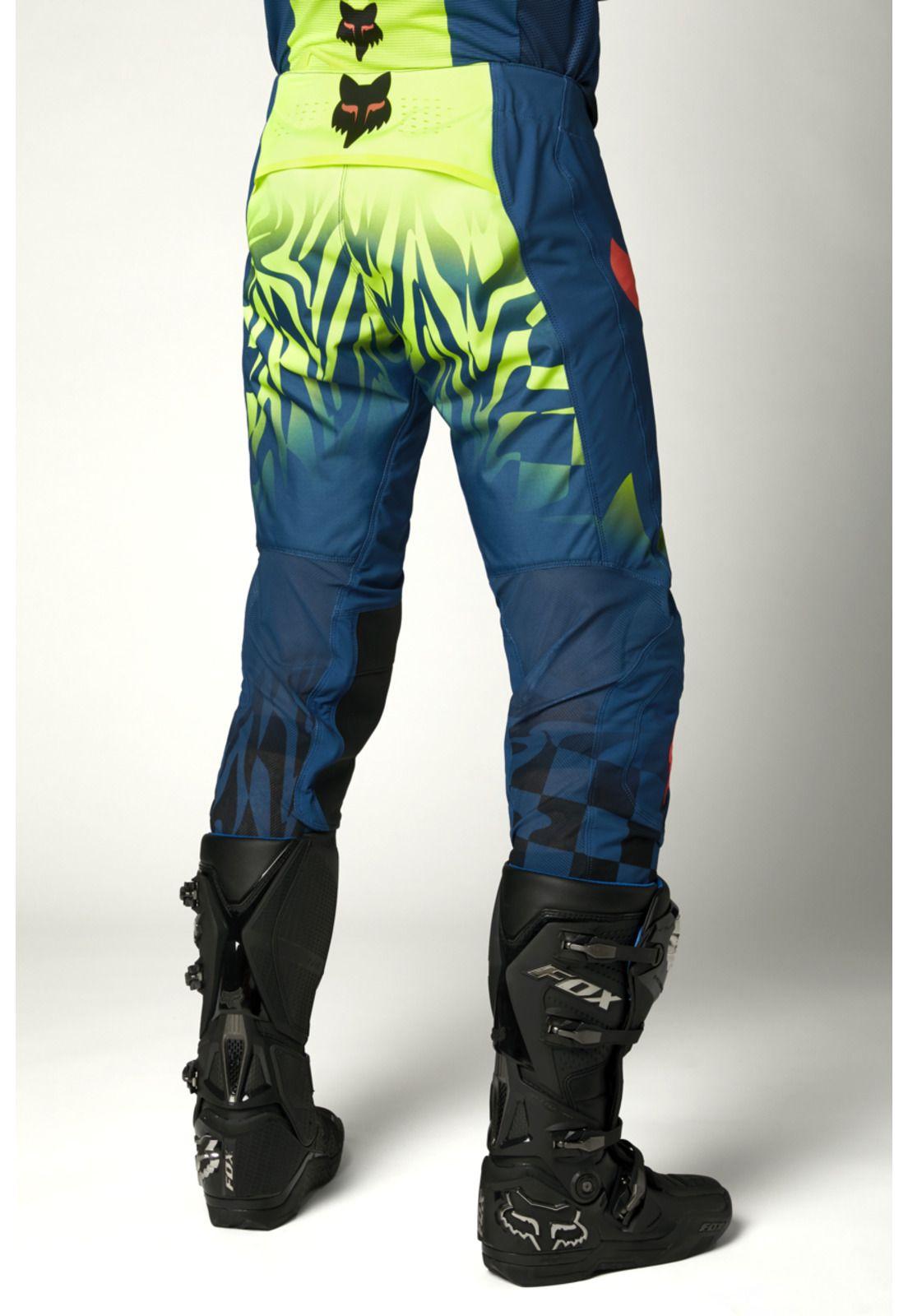 Pantalon Moto Flexair Mawlr Azul Fox-1